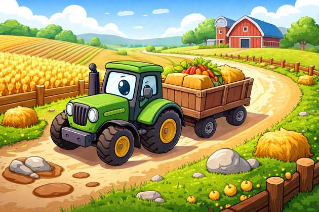 Tractor Trailer Trek rohtash bishnoi - Jabali AI Poster