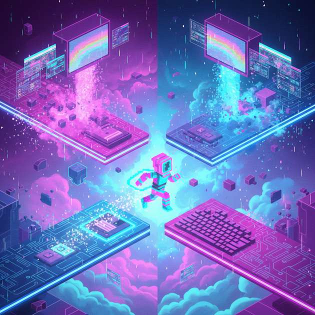 Glitch Runner: World Debugger - Jabali AI Poster