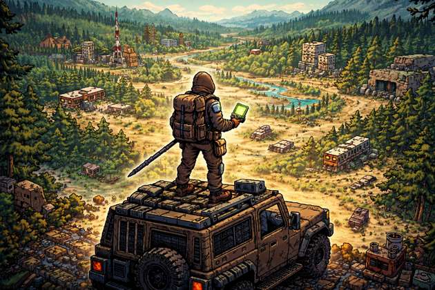 Pixel Survival RPG - Jabali AI Poster