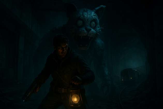 Abandoned Rail Descent - Jabali AI Poster