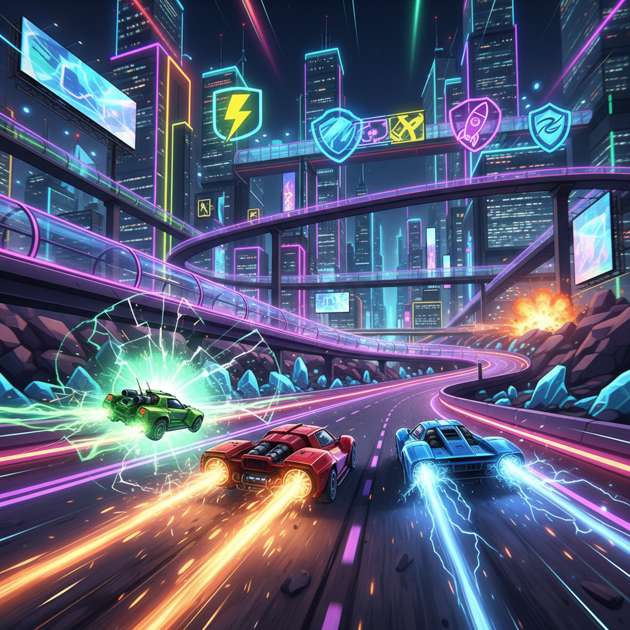 Neon Turbo Rivals - 3D Racing by Jabali AI