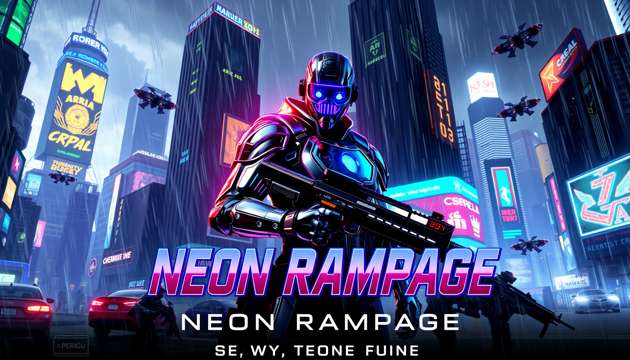 Neon Rampage - Jabali AI Poster