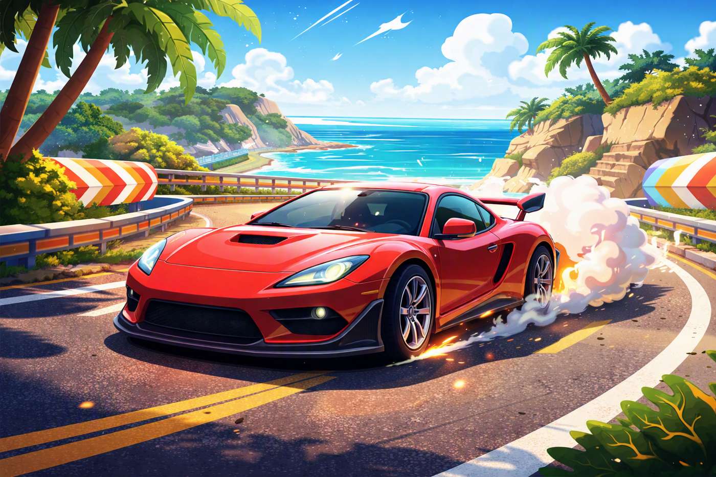 Turbo car trek game artwork