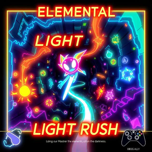 Elemental Light Rush - Jabali AI Poster