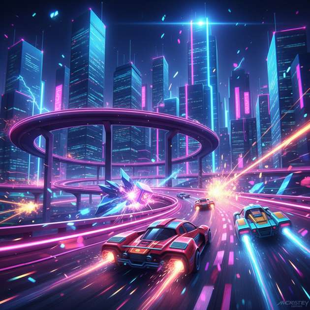 Neon Drift Rivals - 3D Racing by Jabali AI