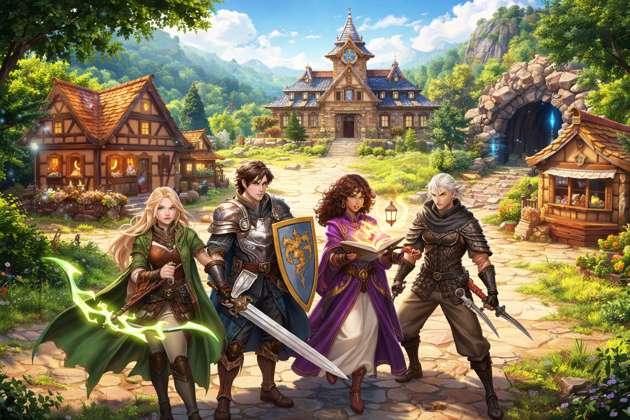Guilds of Eldoria - Jabali AI Poster