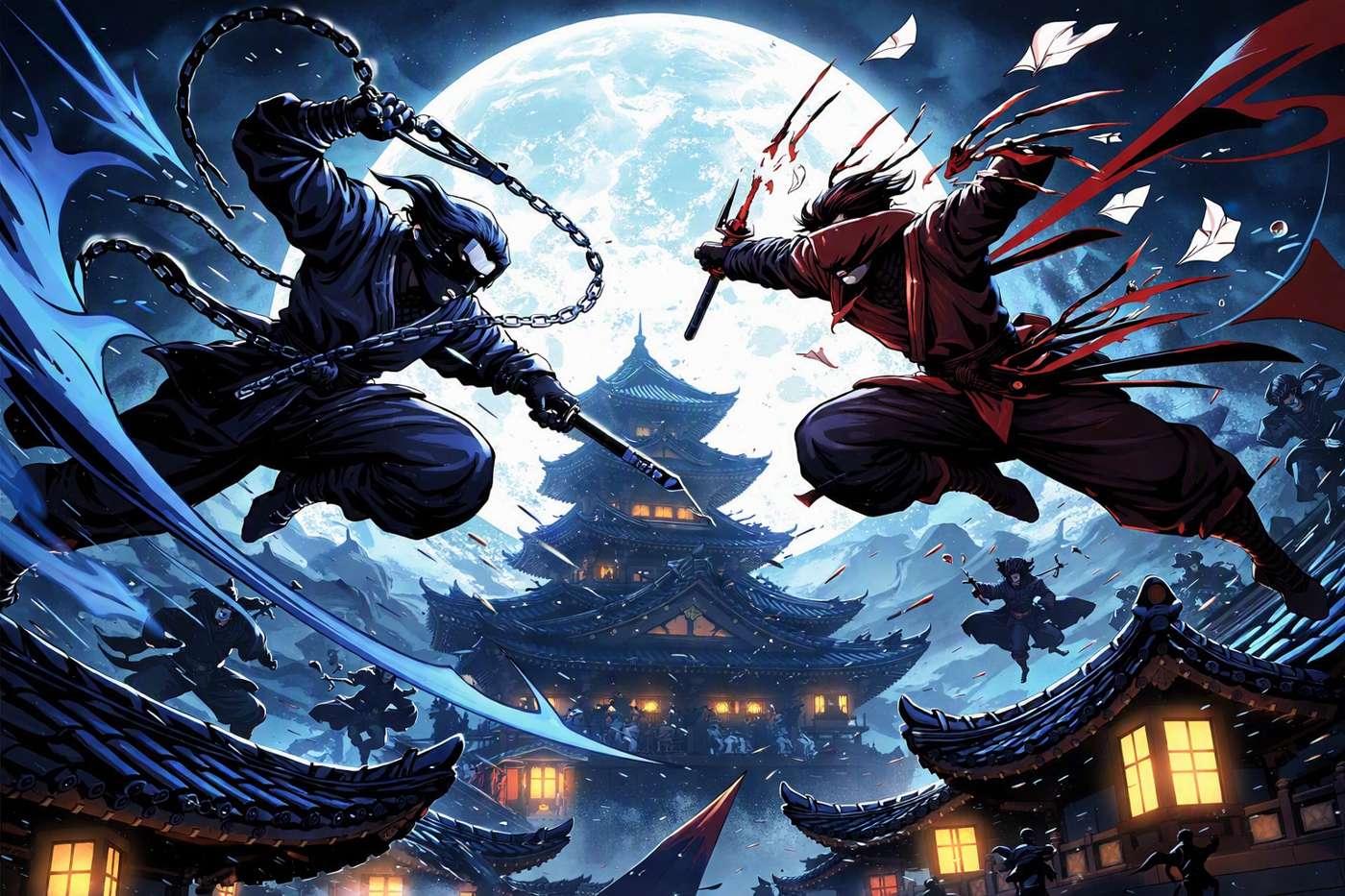 Shadow Ninja Clash game artwork