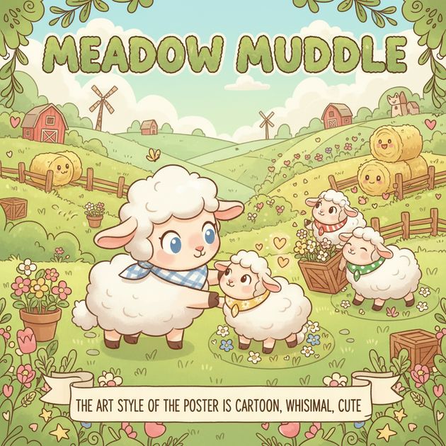 Meadow Muddle - Jabali AI Poster