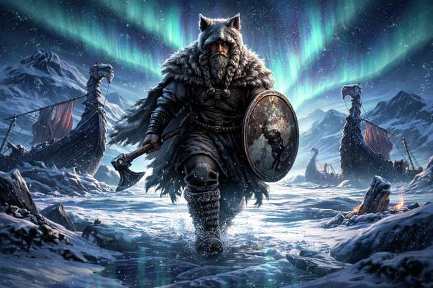 Frostfjord Raiders - Jabali AI Poster