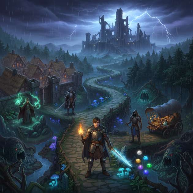 Mythbound Realms - Jabali AI Poster