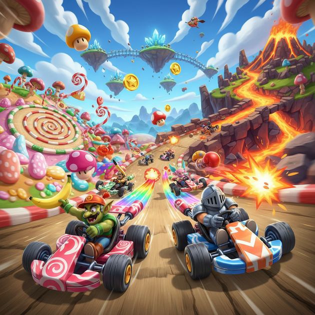 Kart Mayhem: Turbo Tussle - Jabali AI Poster