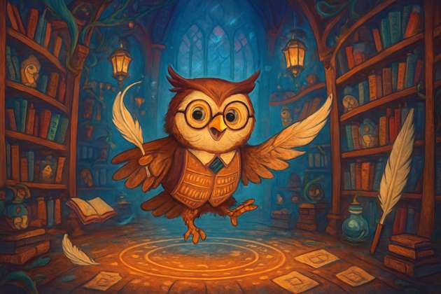 Quest of the Enchanted Library - Jabali AI Poster