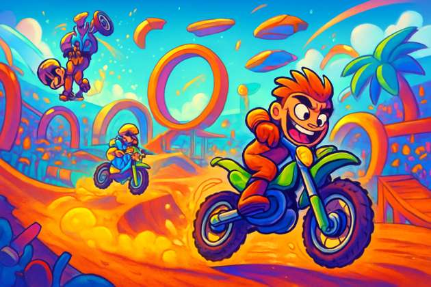 Stunt Showdown: Moto Mayhem - Jabali AI Poster