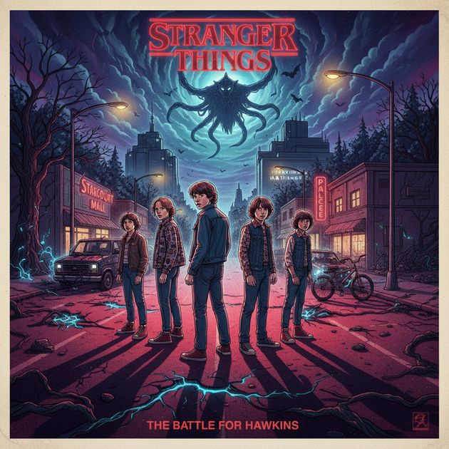 Stranger Things: Into the Upside - Jabali AI Poster