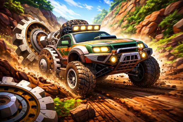 Offroad Gear Rush - Jabali AI Poster
