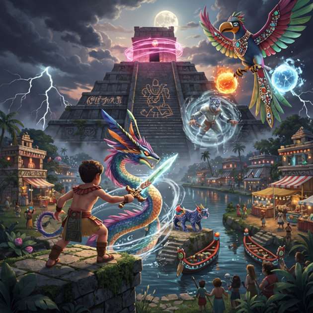 Flower of the Enchanted Pyramid - Jabali AI Poster