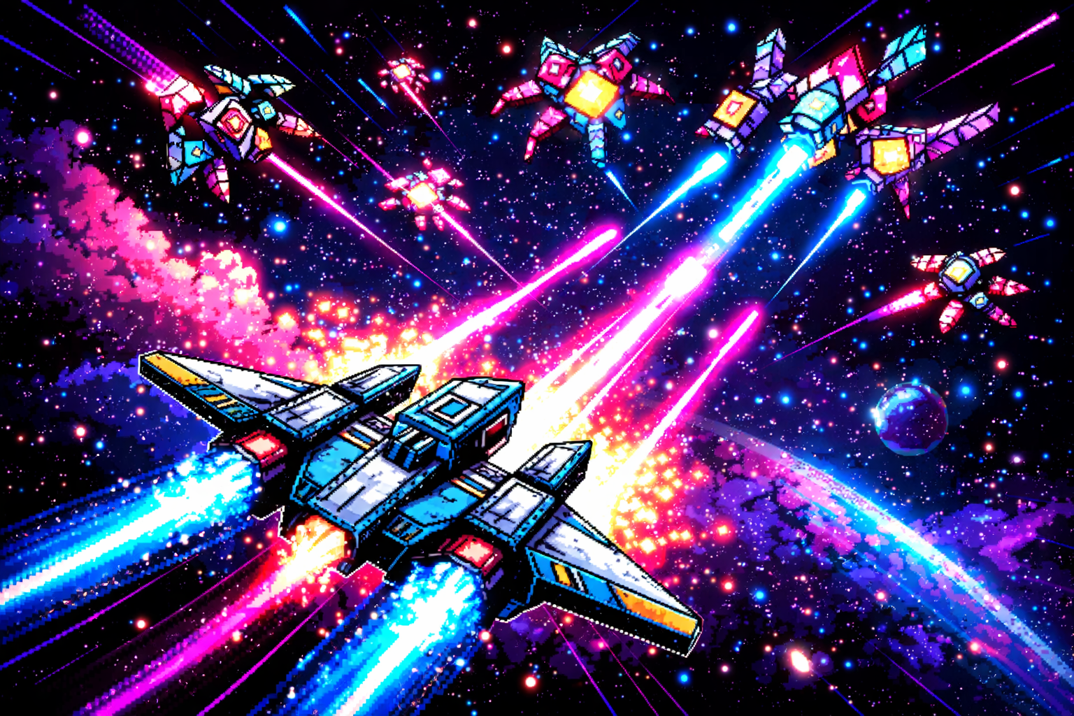 Star Blaster Galaxy Rush - Instant game by Jabali AI