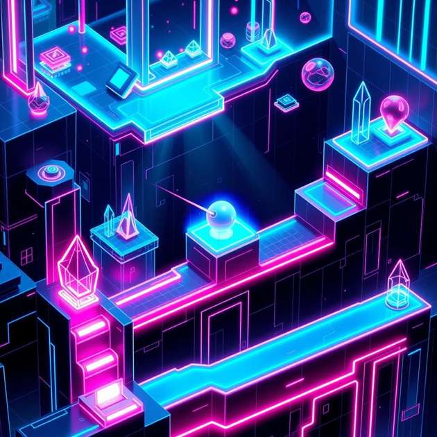 Radiant Grid Rush - Jabali AI Poster