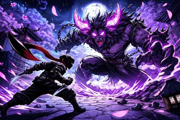 Shadow vs Purple Beast - Jabali AI Poster