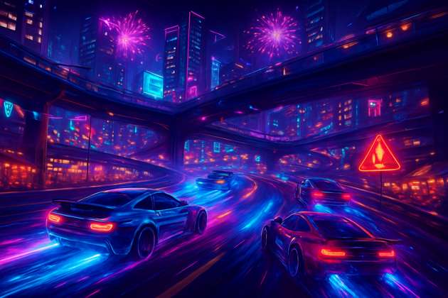 Neon Velocity: Urban Showdown - Jabali AI Poster