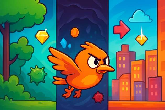 Wall Bounce Bird - Jabali AI Poster