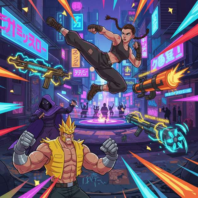 Neon Uprising - Jabali AI Poster