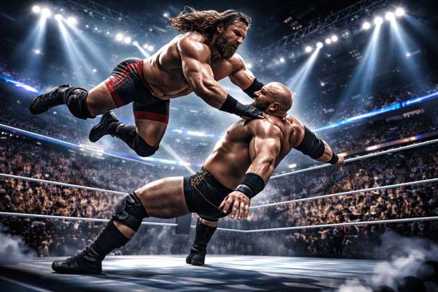 WWE Real Rumble 3D - Jabali AI Poster