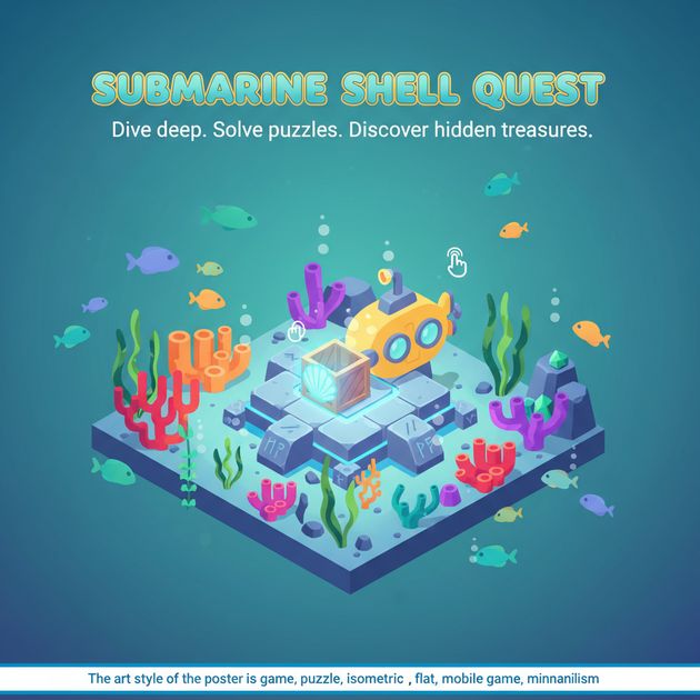Submarine Shell Quest - Jabali AI Poster