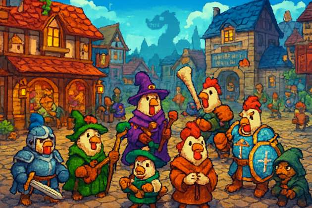 Feathered Quest: Cluck & Conquer - Jabali AI Poster