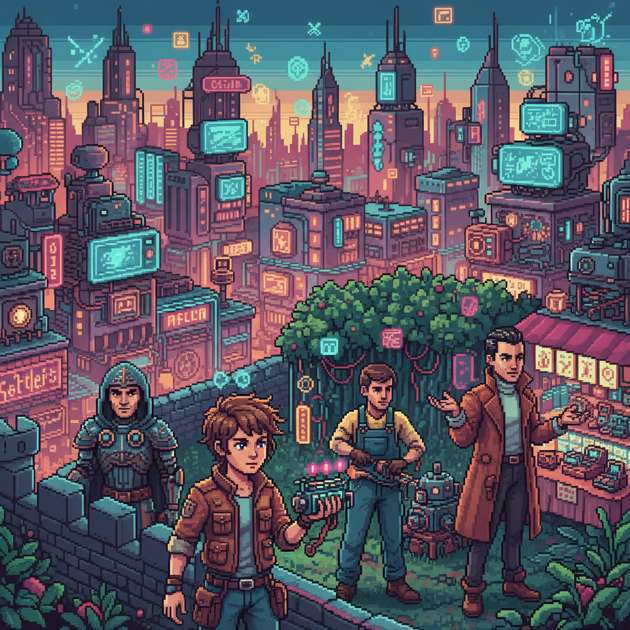 Neon Tinker - Jabali AI Poster