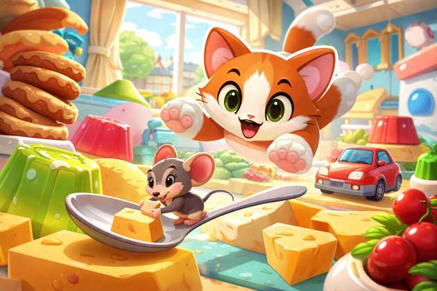 Tom Jerry Chase 3D - Jabali AI Poster