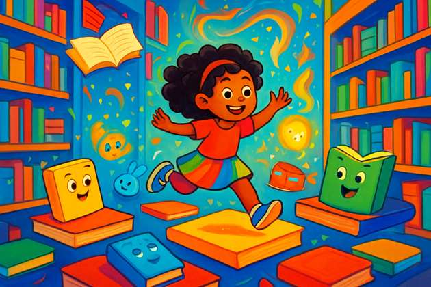 Lila and the Living Library - Jabali AI Poster