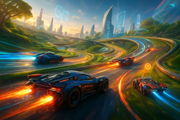 Cohesion Racers: Human vs AI - 3D Racing by Jabali AI