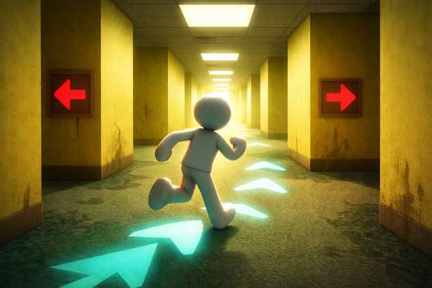 Stickman Backrooms Escape - Jabali AI Poster