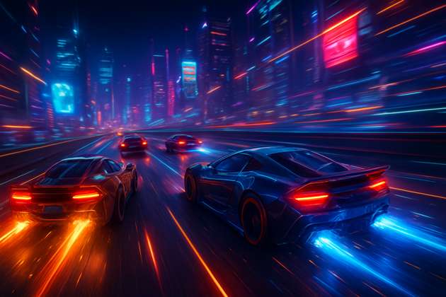 Neon Velocity: Urban Clash - Jabali AI Poster