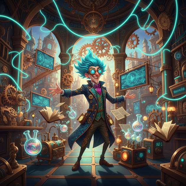 ChronoQuizzical: The Quantum Conundrum - Jabali AI Poster