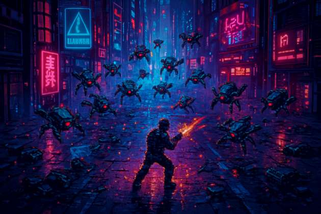 Neon Resilience - Jabali AI Poster