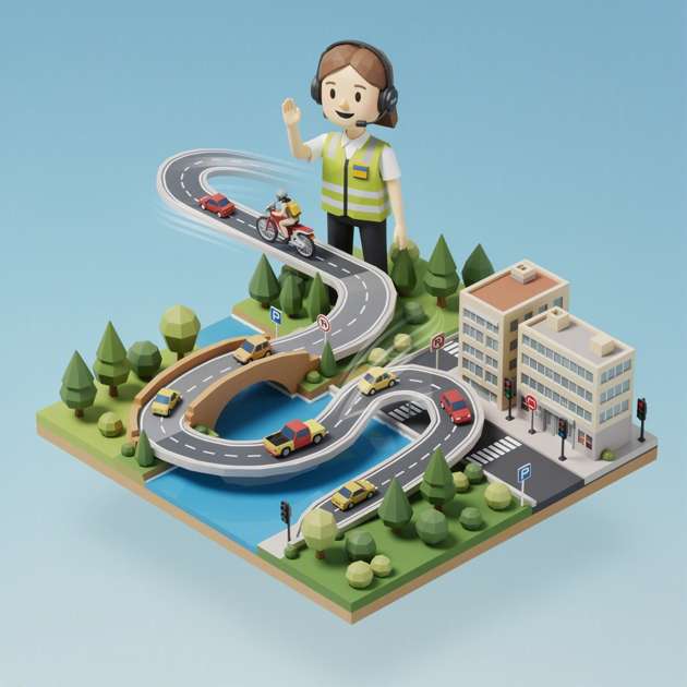 RoadRush 3D - Jabali AI Poster