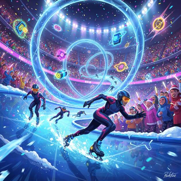Neon Ice Rivals - 3D Racing by Jabali AI