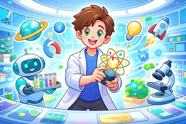 Science Sparks Quiz - Jabali AI Poster