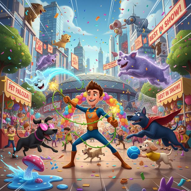 Fetch Frenzy Fiasco - Jabali AI Poster