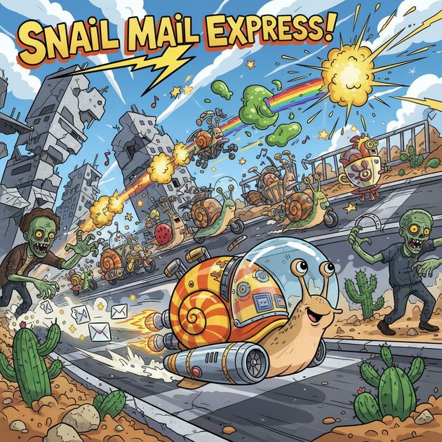 Jetpack Snail: Undead Rush - Jabali AI Poster