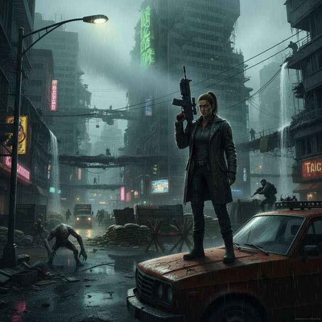 Outbreak City Veil - Jabali AI Poster