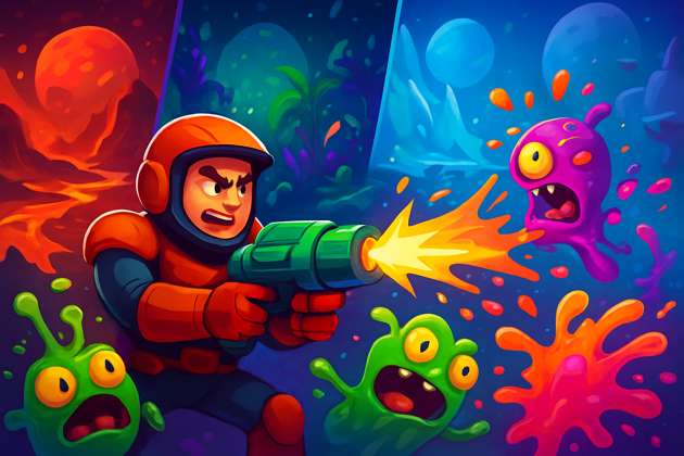 Alien Juice Blasters - Jabali AI Poster
