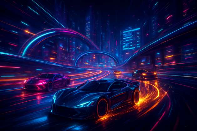 Neon Velocity: Urban Showdown - Jabali AI Poster