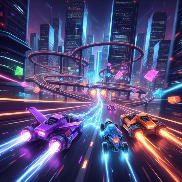Neon Rival Arena - Jabali AI Poster