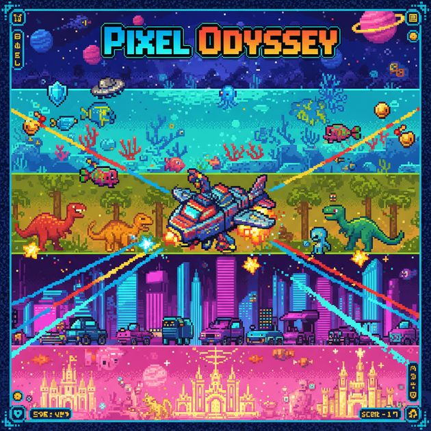 Pixel Odyssey - Jabali AI Poster