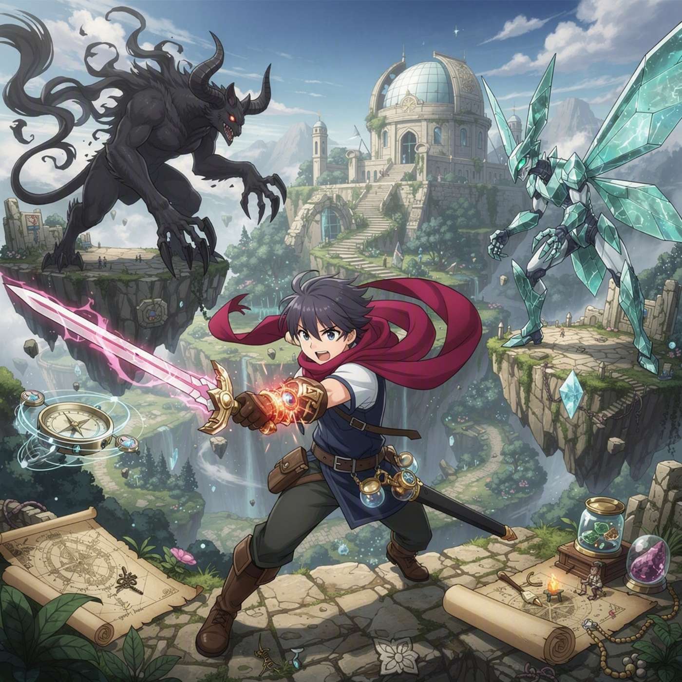Otaku Quest Fighters game artwork