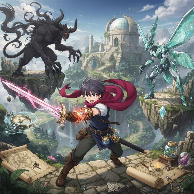 Otaku Quest Fighters - Jabali AI Poster