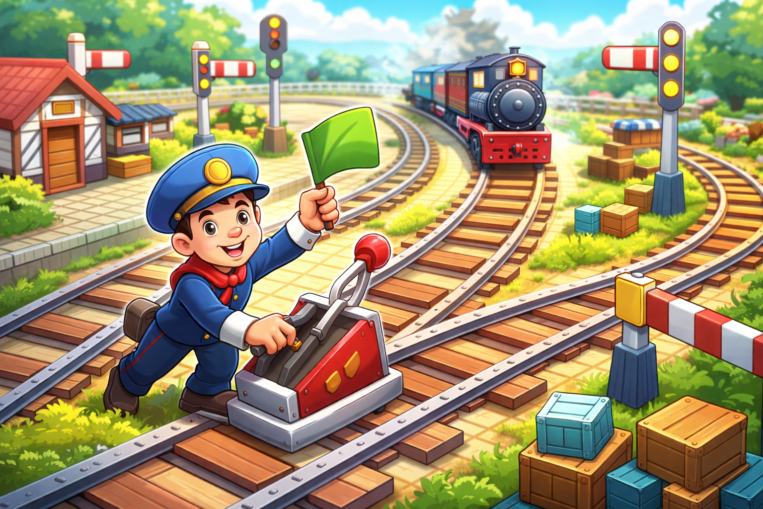 Station Master Rail Rush - Instant game by Jabali AI